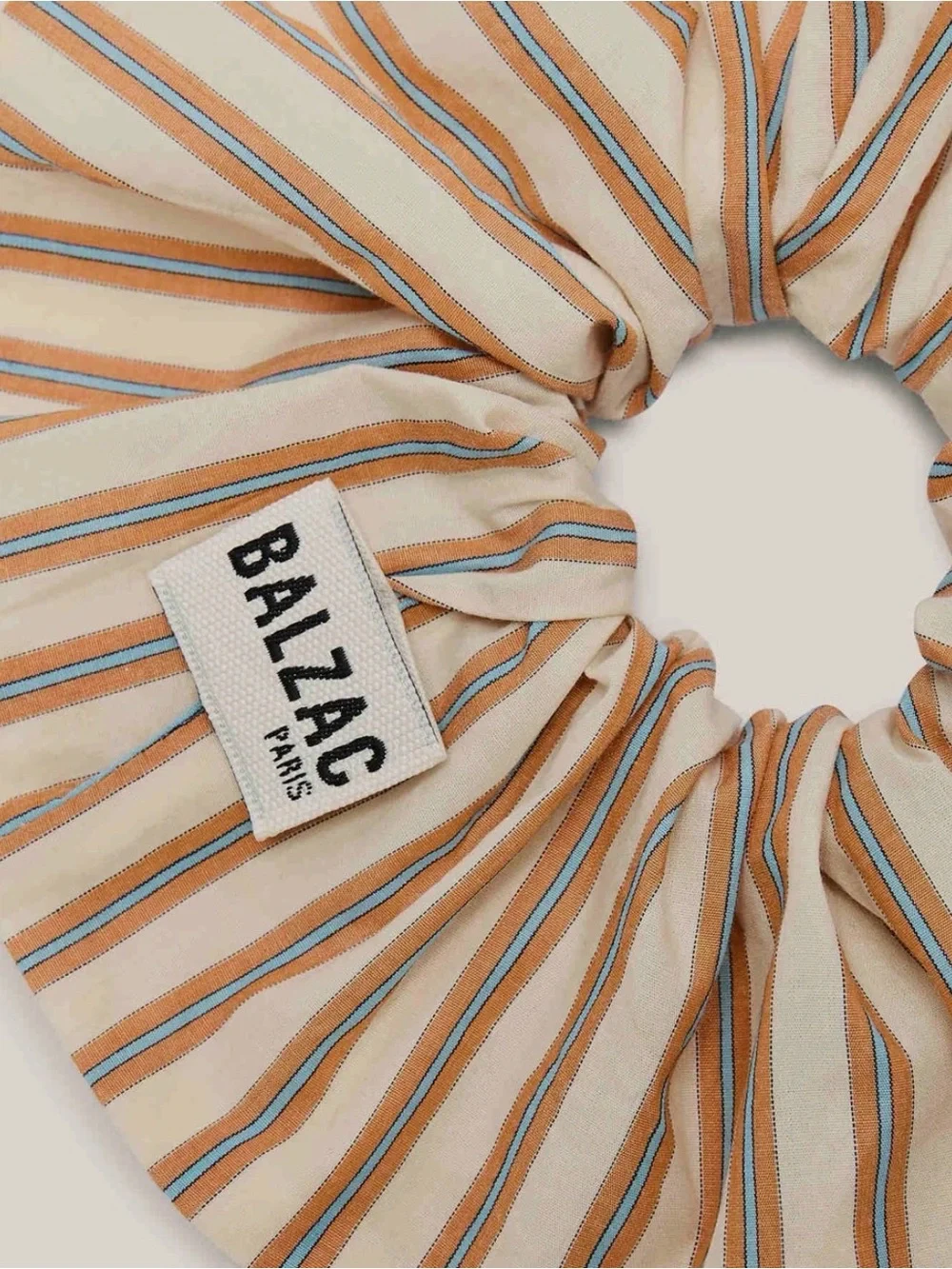Balzac Paris Striped Fabric Scrunchie BNIB Chouchou Billy XL